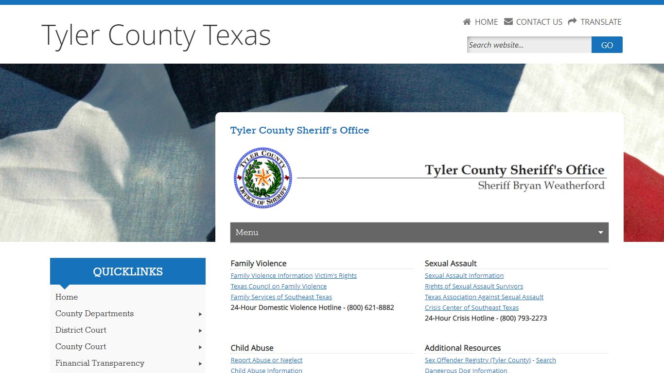 Tyler County Sheriff - Resources